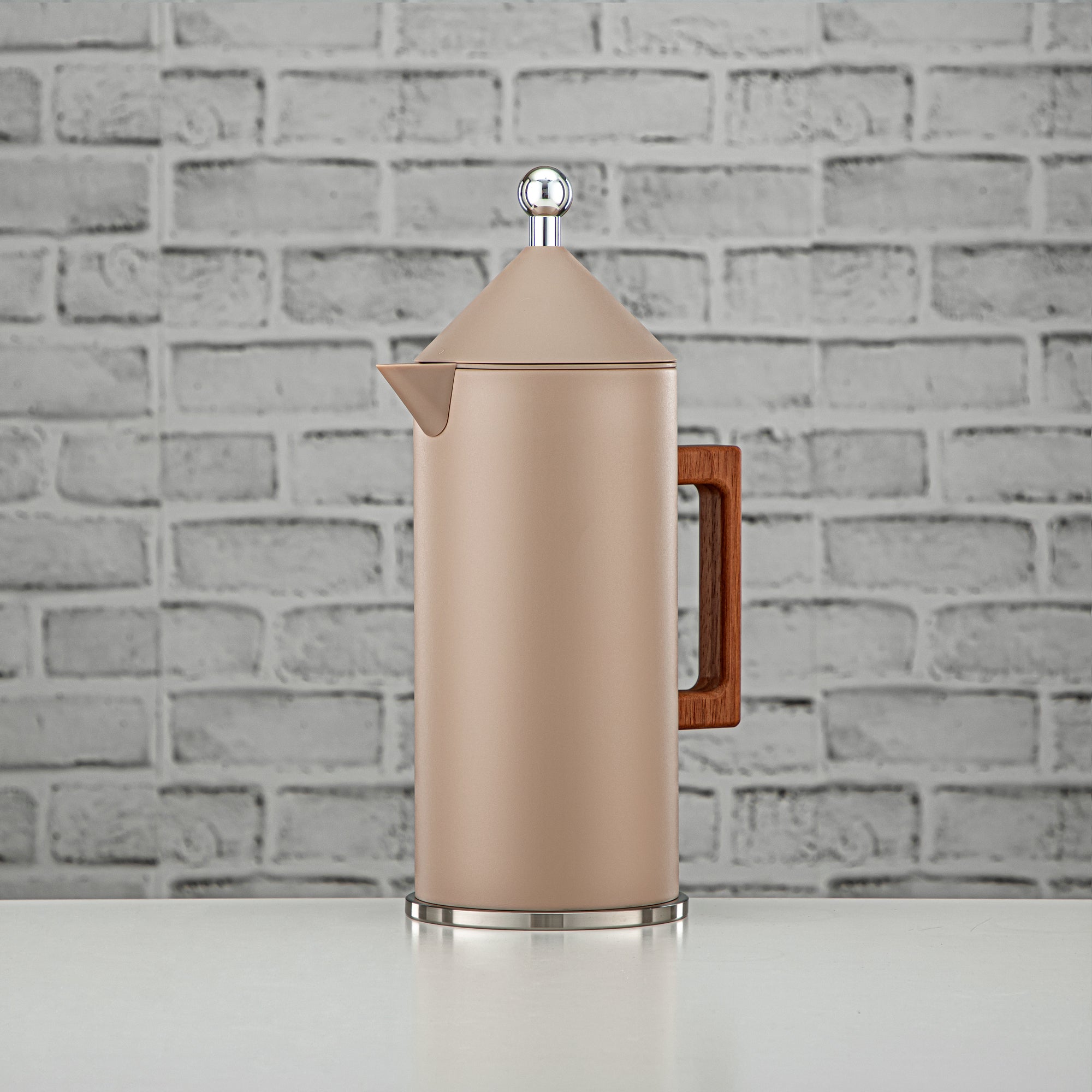 طقم ترامس المرجان زر ضغط 0.6 لتر + 1 لتر بيج وفضي (VAF2950004) - طقم ترامس حديث