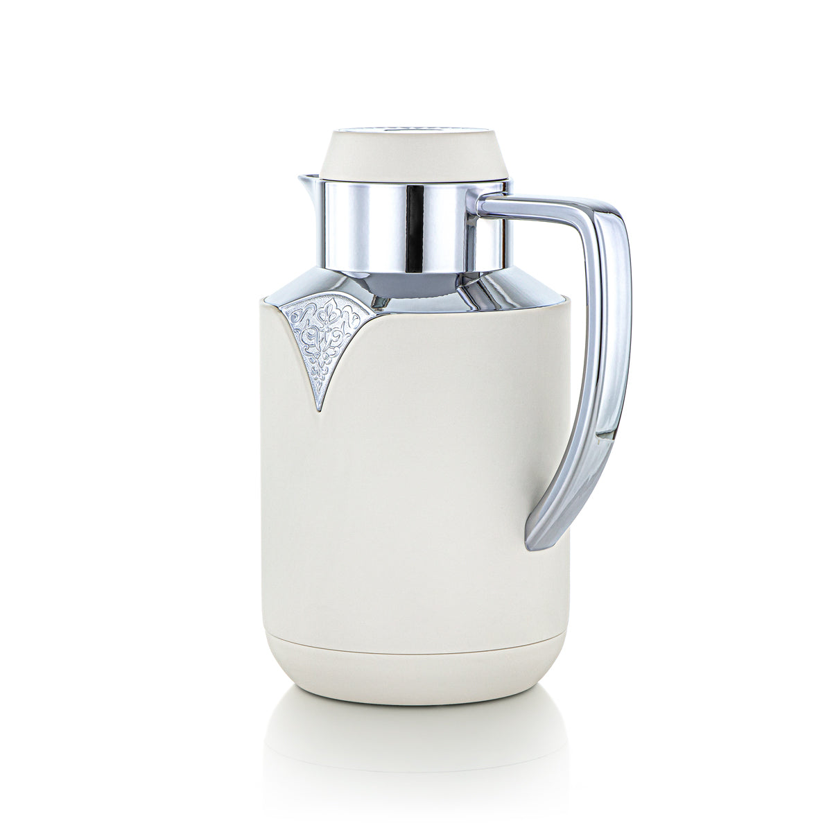 Almarjan 2 Pieces Vacuum Flask Set Ivory & Silver - FG201-070/100 MIV/C