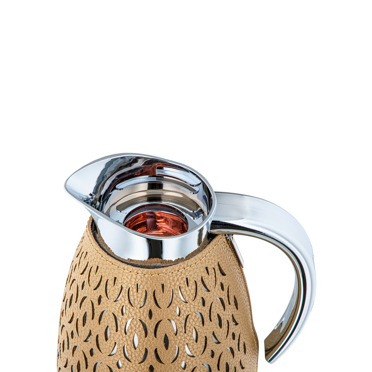 Almarjan 2 Pieces Vacuum Flask Set Beige & Silver - HLBF17-11