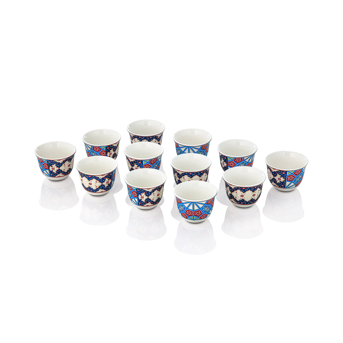 Almarjan 12 Pieces Fonon Collection Cawa Cups - 1210