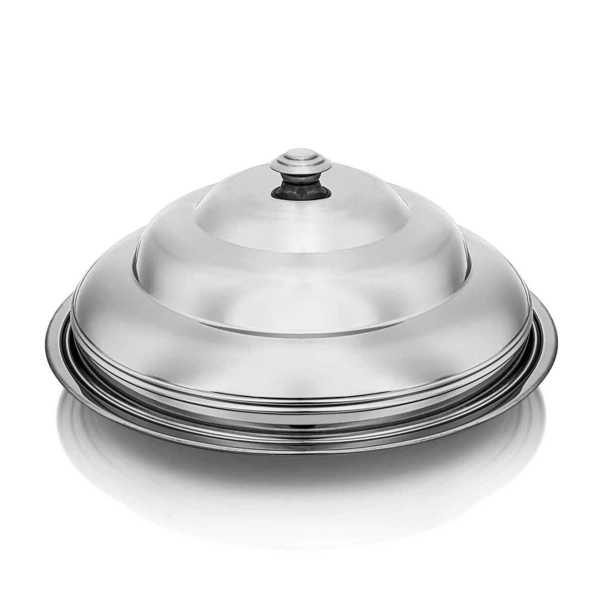 Almarjan 60 CM Orchid Collection Stainless Steel Koozy Tray Silver - STS0292611