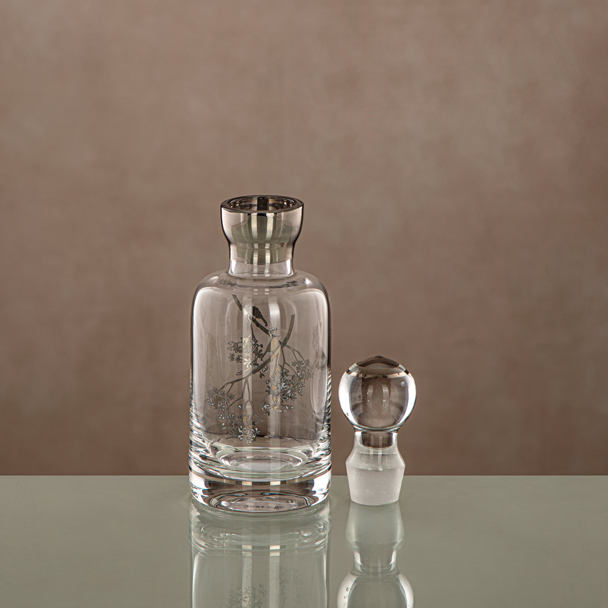 Almarjan Perfume Bottle Clear & silver 16.5 tola (0862P-XQZT-SIL) Gatherings, special occasions, Ramadan, eid