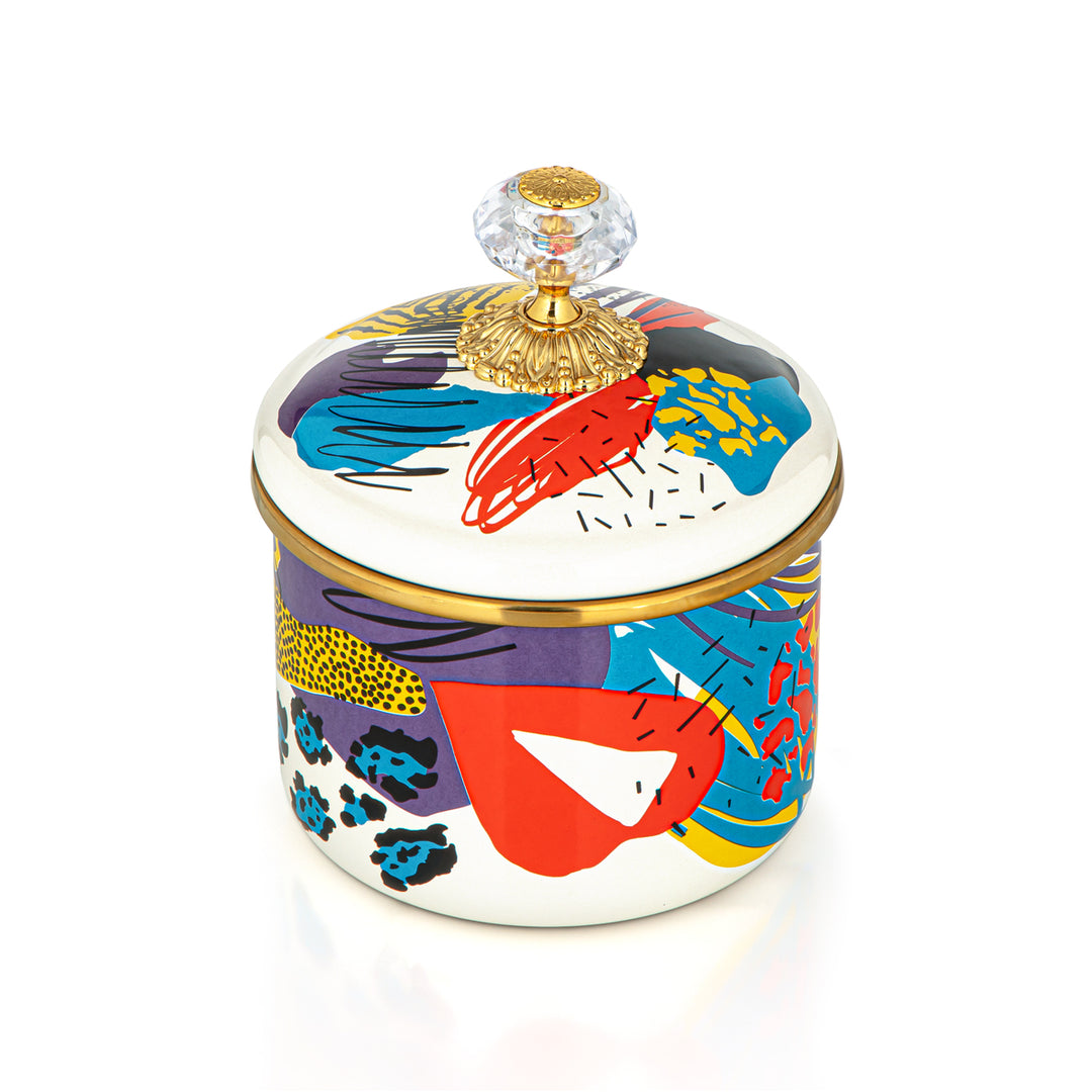 Almarjan Tohfa Collection Enamel Canister Small - 287421110