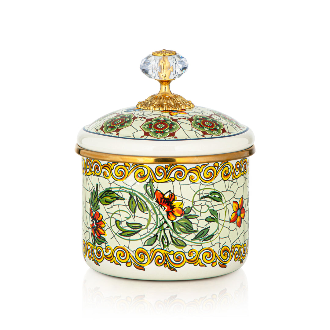 Almarjan Tohfa Collection Enamel Canister Small - 287421126