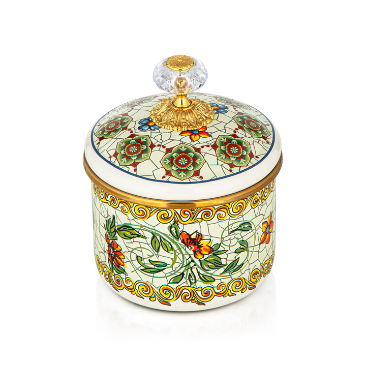 Almarjan Tohfa Collection Enamel Canister Small - 287421126