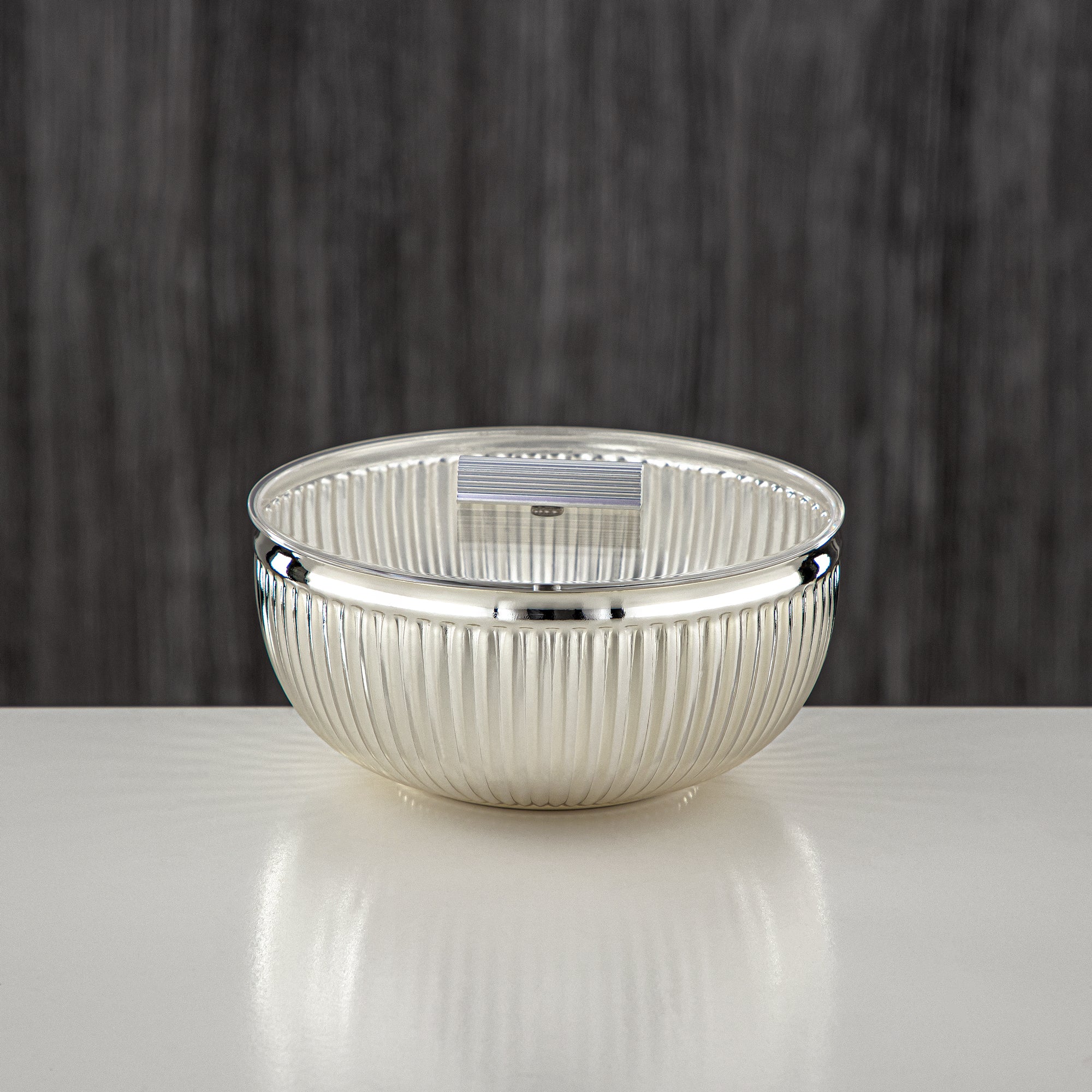 وعاء تمر المرجان فضي 13 سم (326L-S) - تقديم التمور والحلوى ورمضان والعيد