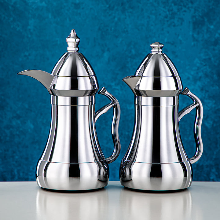 Almarjan 2 Pieces Vacuum Flask Set Silver - AMJ-070/B070C