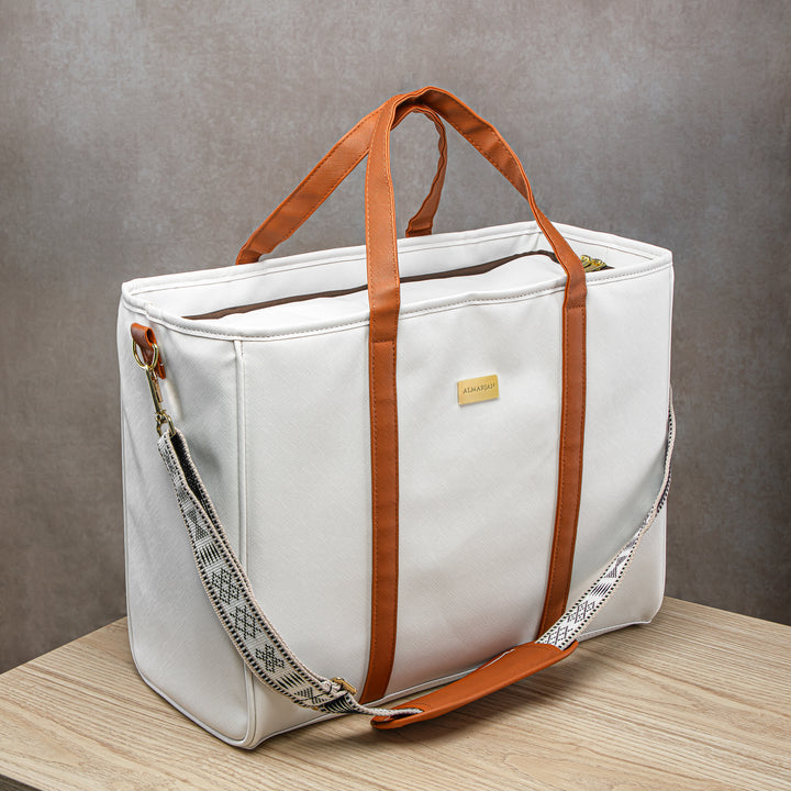 Almarjan Fashion Picnic Bag White - BAG2570103