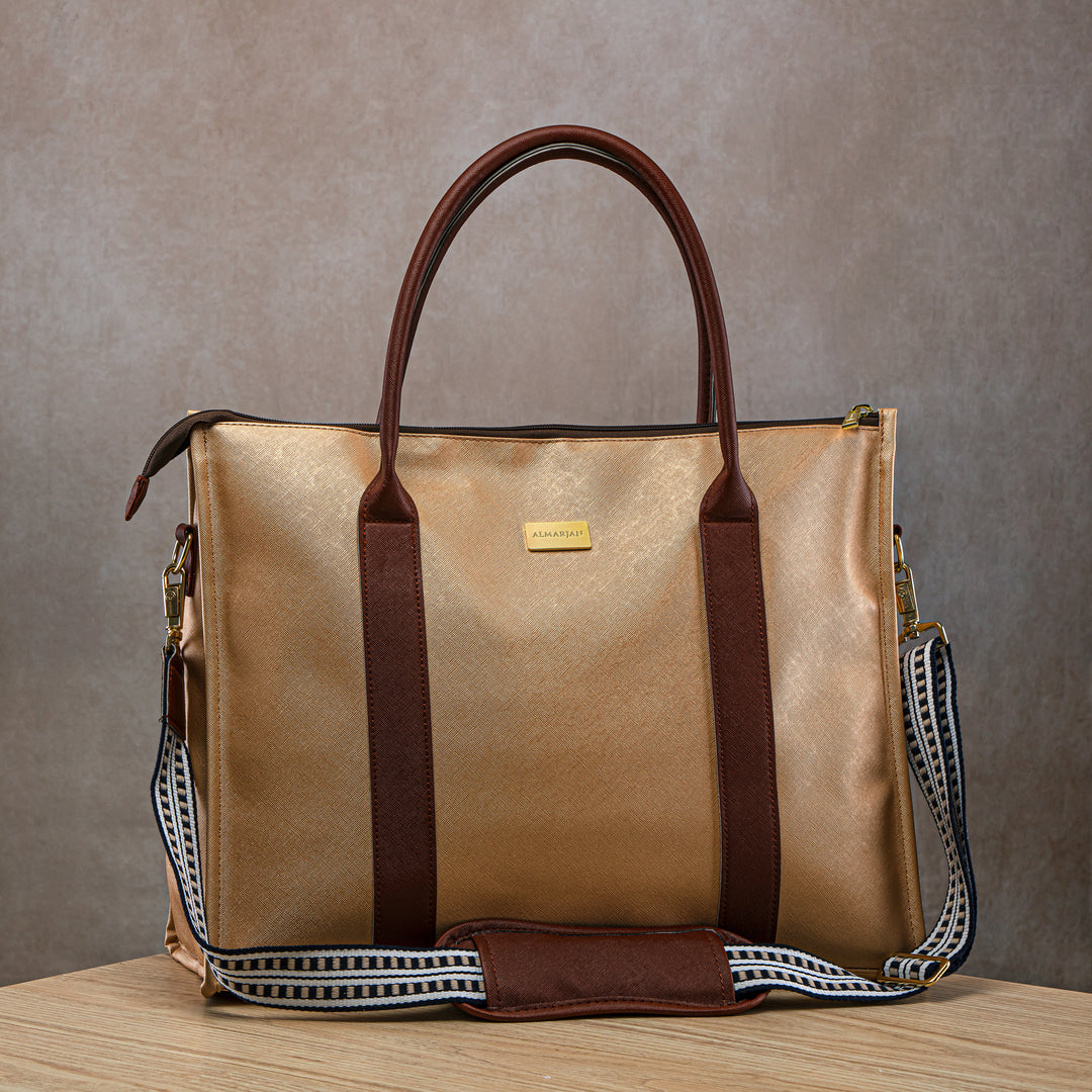 Almarjan Fashion Picnic Bag Gold - BAG2570110