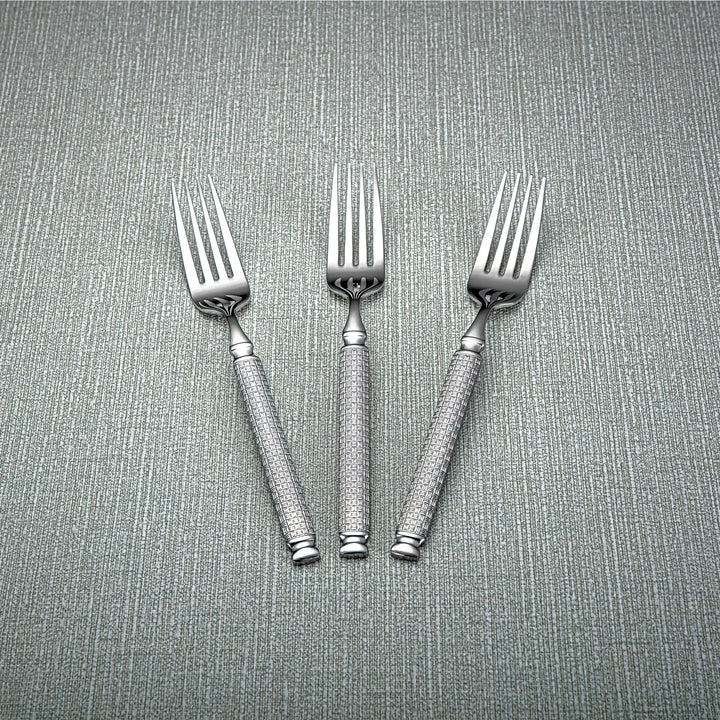 Almarjan Stainless Steel 3 Pieces Dinner Fork Set Silver - CUT0010282