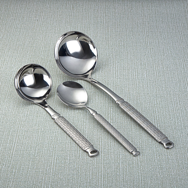 Almarjan Stainless Steel 72 Pieces Cutlery Set Silver - CUT0010340