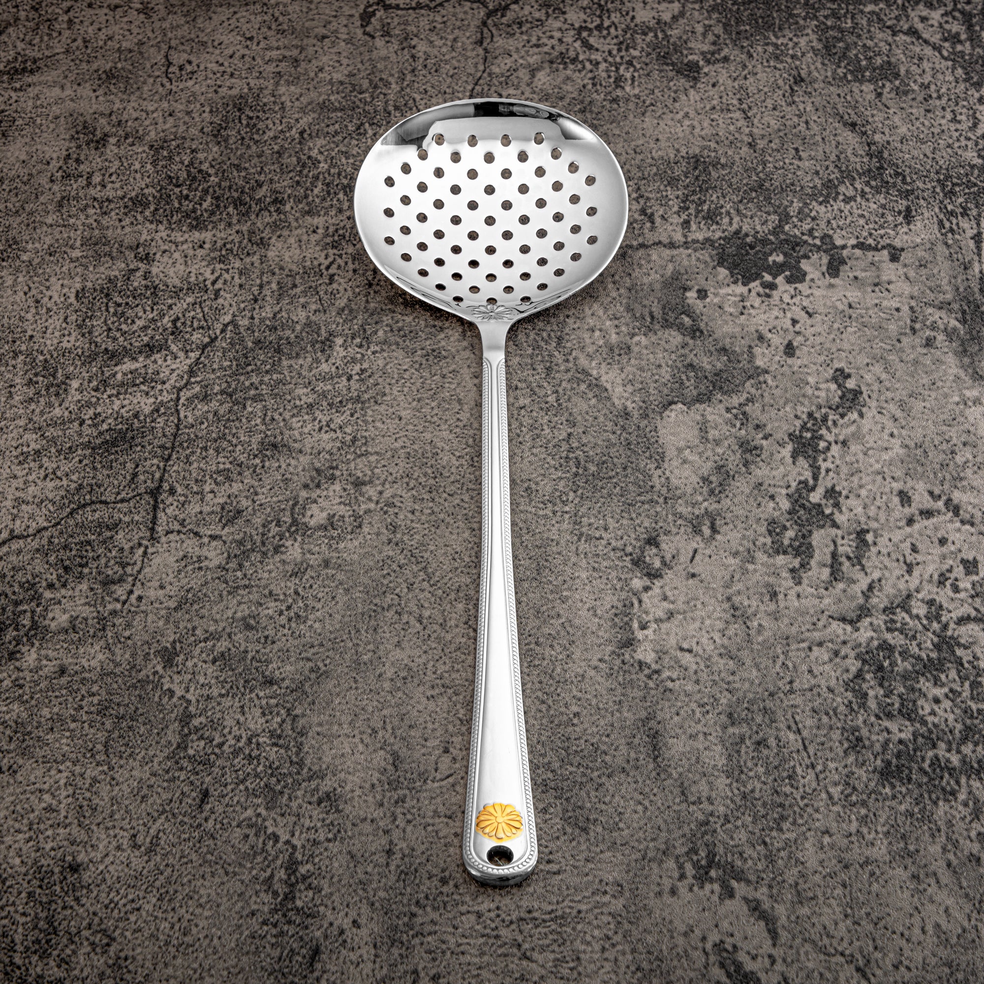 Almarjan Skimmer, Stainless Steel, Silver & Gold (CUT0010428) Elegant Flatware