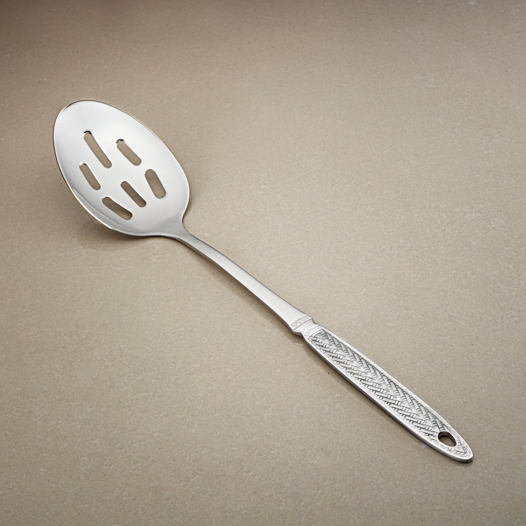 ملعقة مشقوقة ألمرجان، ستانلس ستيل، فضي (CUT0010499) أدوات مائدة أنيقة