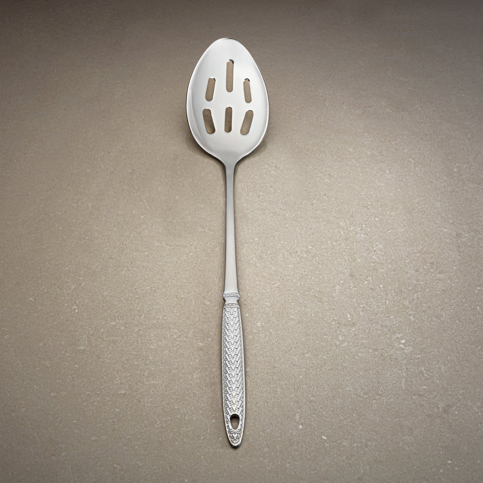 ملعقة مشقوقة ألمرجان، ستانلس ستيل، فضي (CUT0010499) أدوات مائدة أنيقة