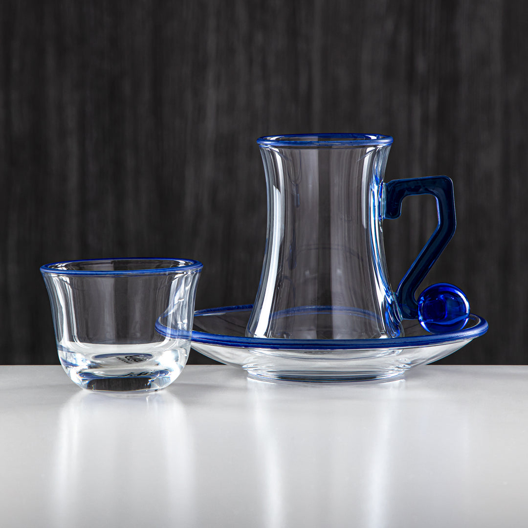 Almarjan 18 Pieces Borosilicate Glass Tea Set - FB803-18 NAV