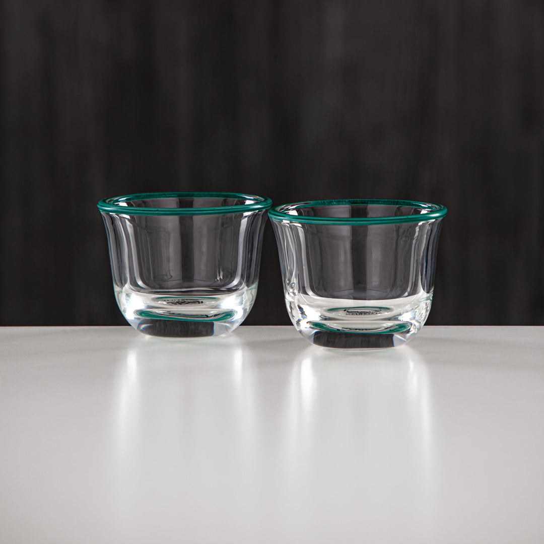 Almarjan 6 Pieces Borosilicate Glass Cawa Cup Set - FB803-6 DGR