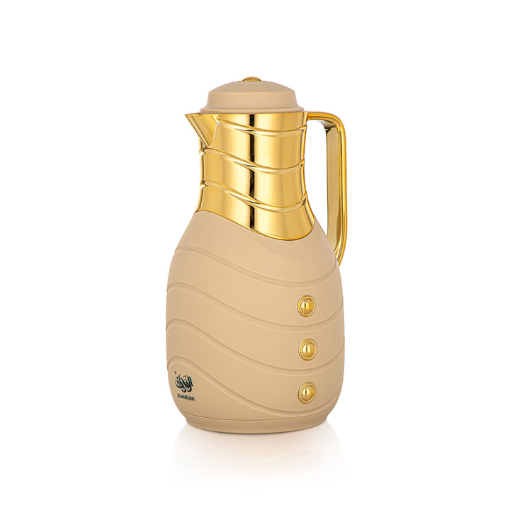 Almarjan 2 Pieces Vacuum Flask Set Soft Beige & Gold - FG203AB-100 MBG/G