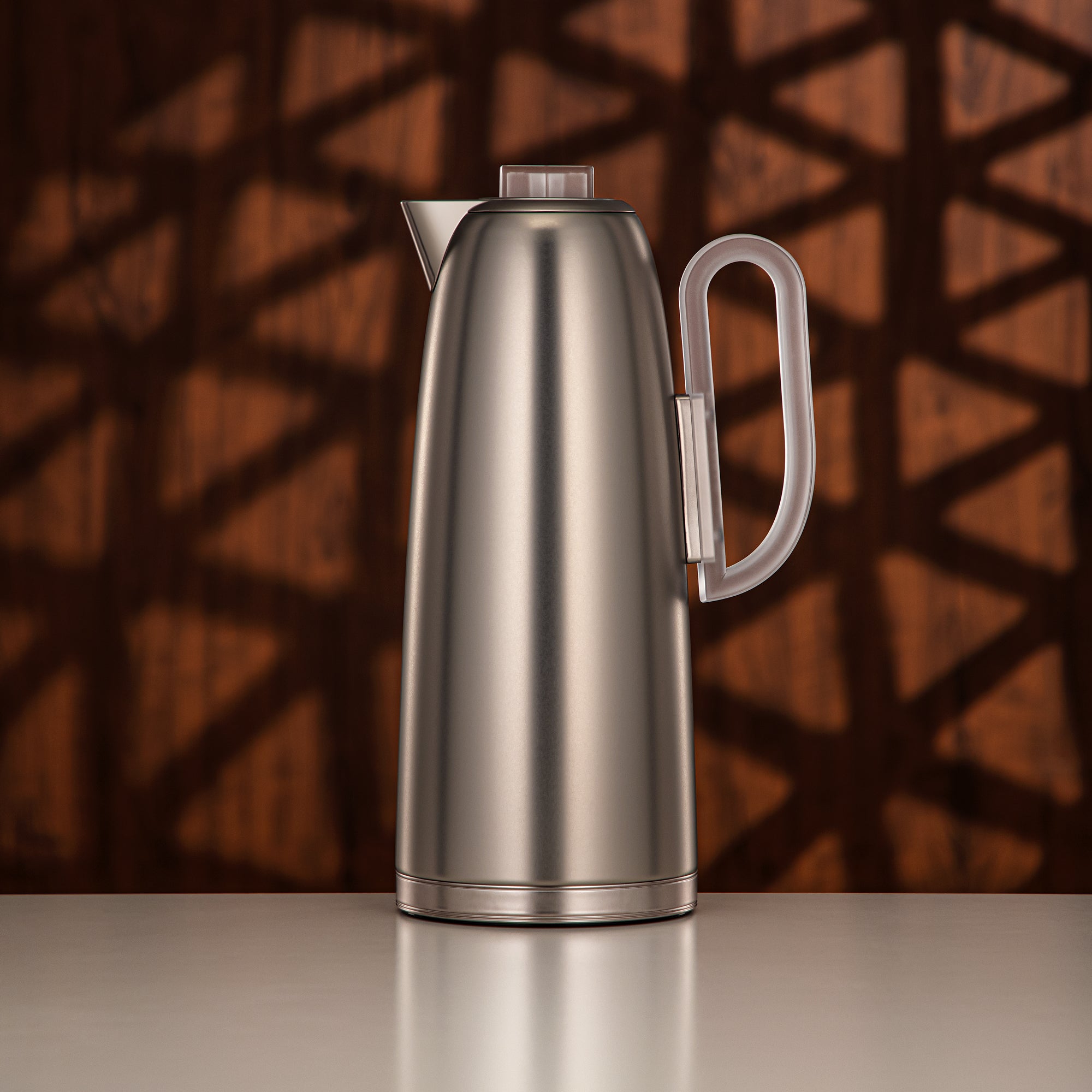 طقم ترامس المرجان 0.7 لتر و1 لتر مطفي نيكل وفروست