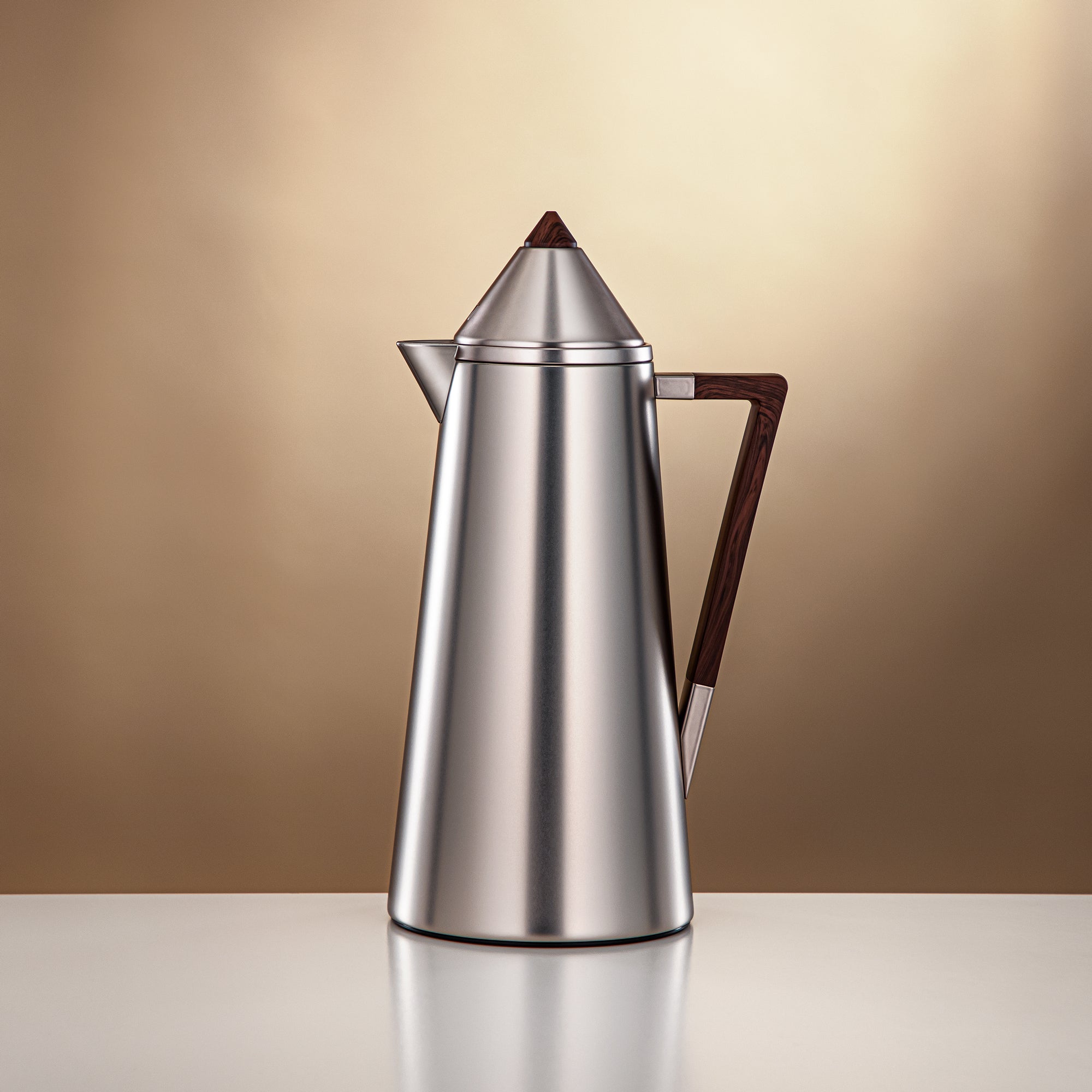 ترمس المرجان بتشطيب نيكل غير لامع وخشب – رمضان والتجمعات