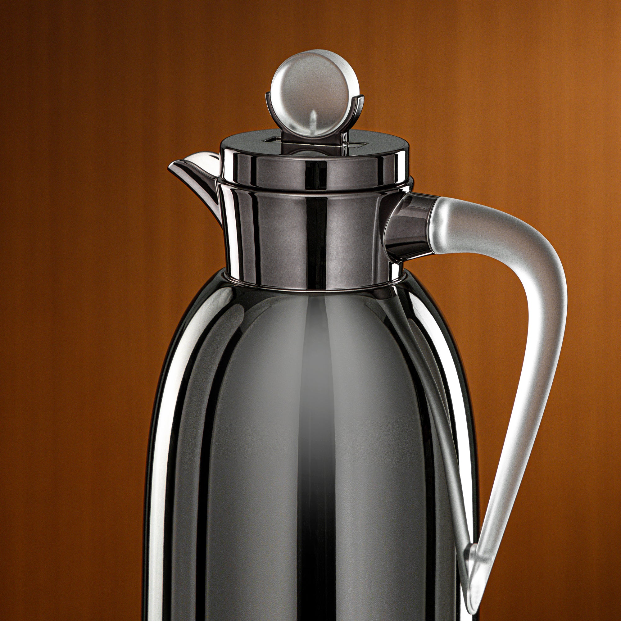 Almarjan Vacuum Flask Set 0.7L & 1L Gun Black & Frost