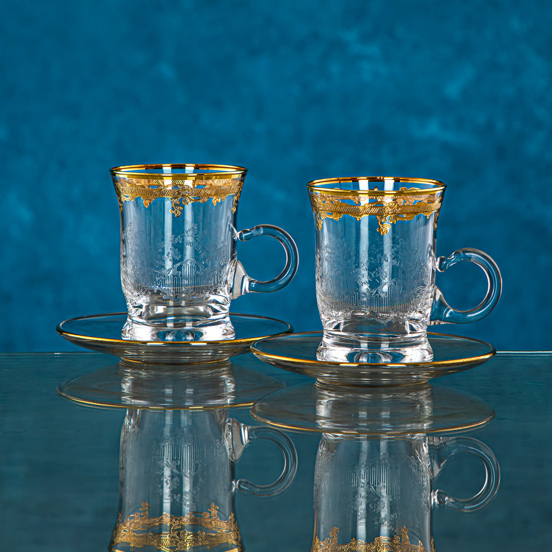Combi 6 Pieces Glass Tea Cup Set - G1035AZ-35/11
