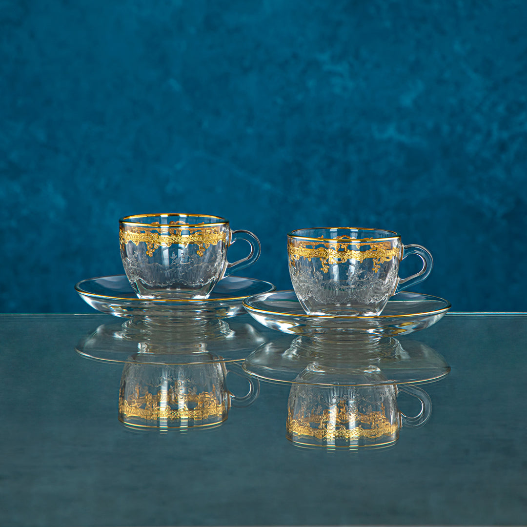 Combi 6 Pieces Glass Espresso Cup Set - G1035AZ-35/ED