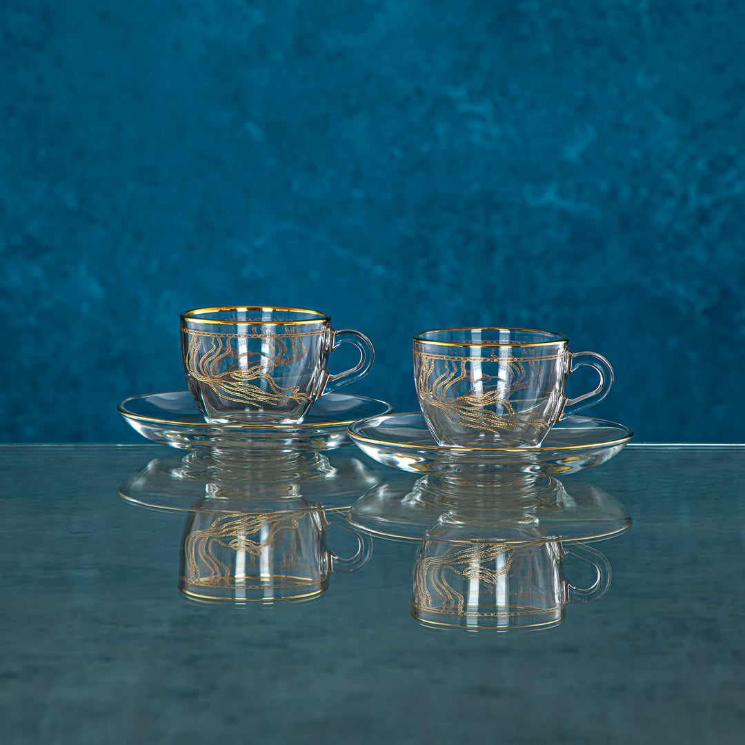 Combi 6 Pieces Glass Espresso Cup Set - G1087/1Z-35/ED