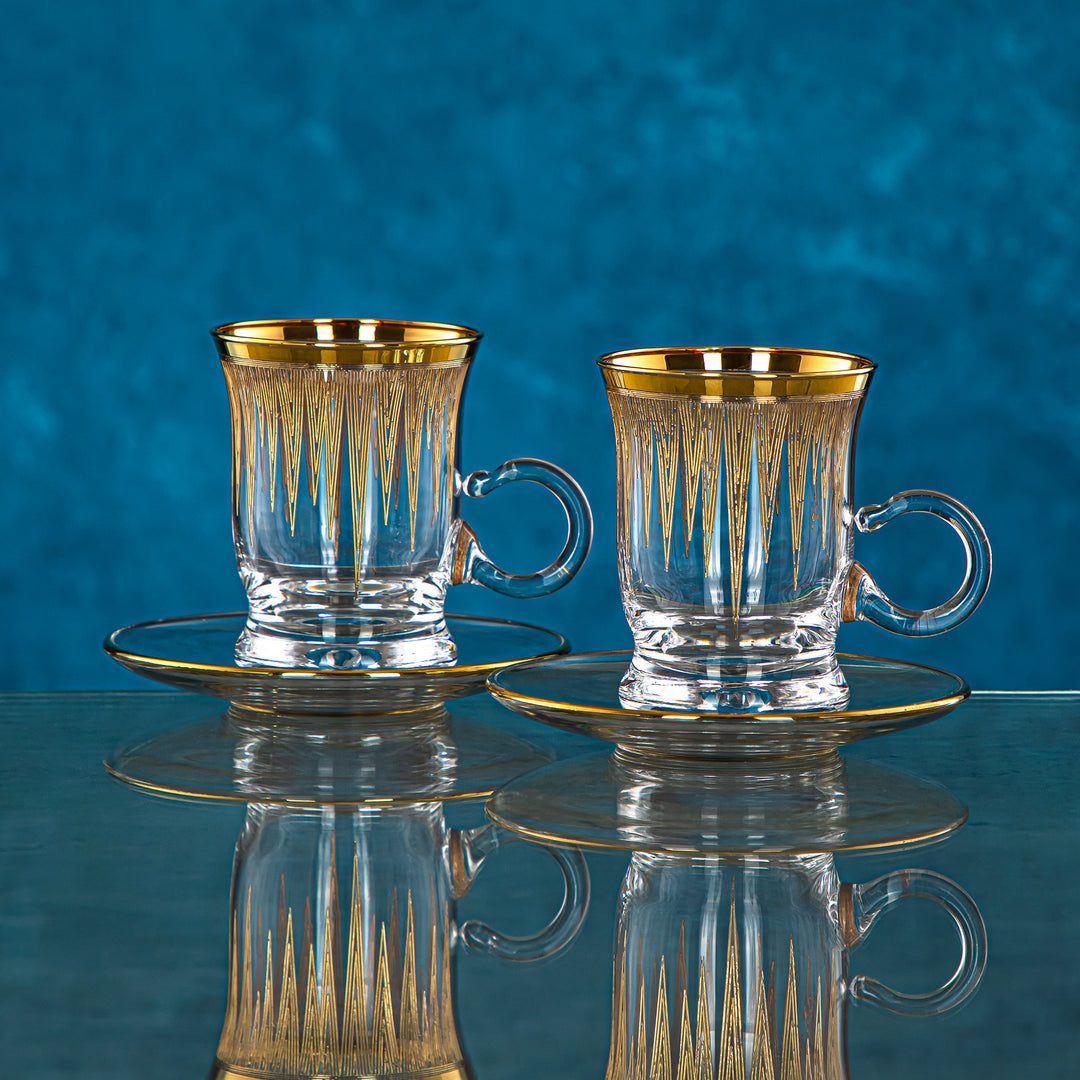 Combi 6 Pieces Glass Tea Cup Set - G809/1Z-35/11