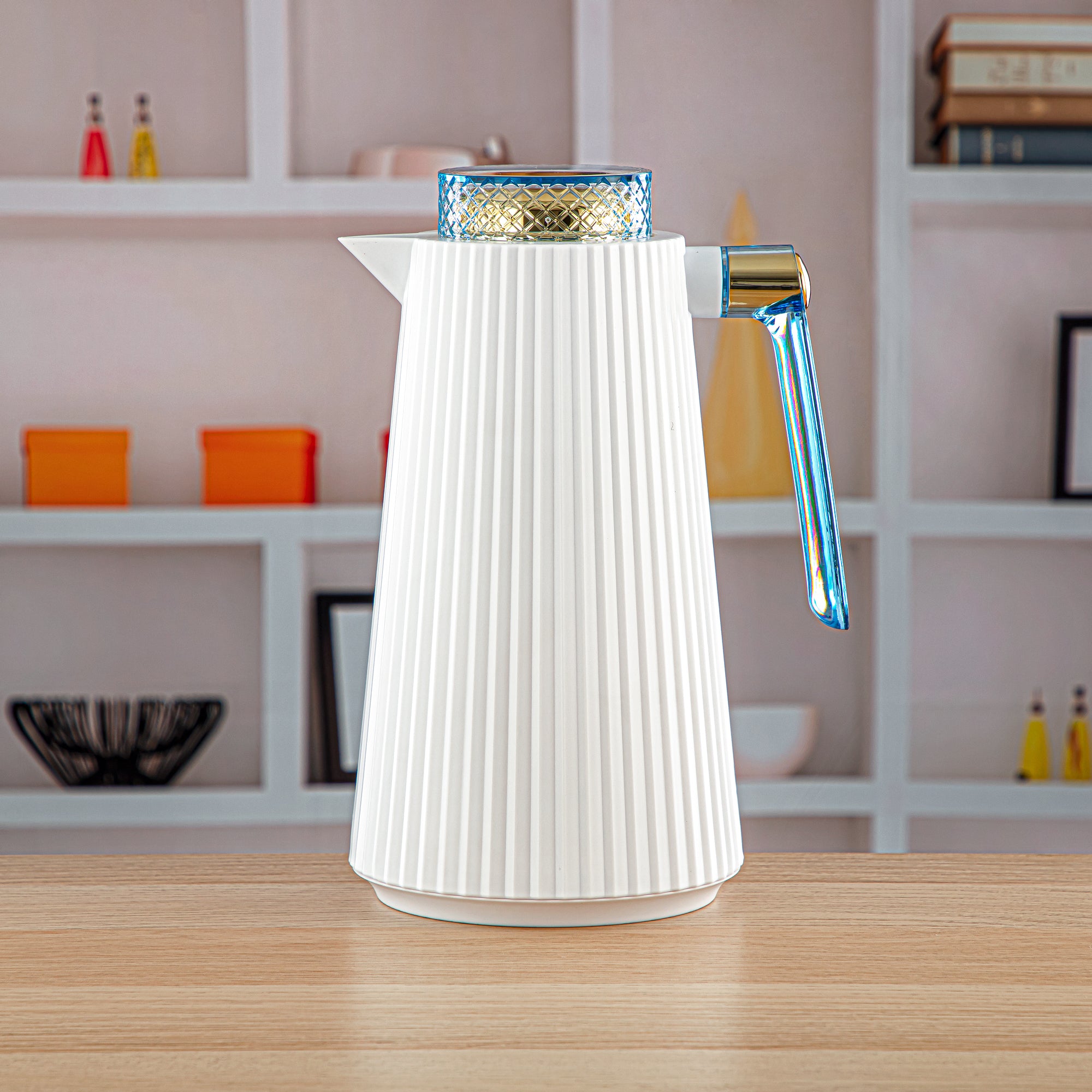 Almarjan 2 Pieces Vacuum Flask Set White - GT106-100/130 W/G/RC