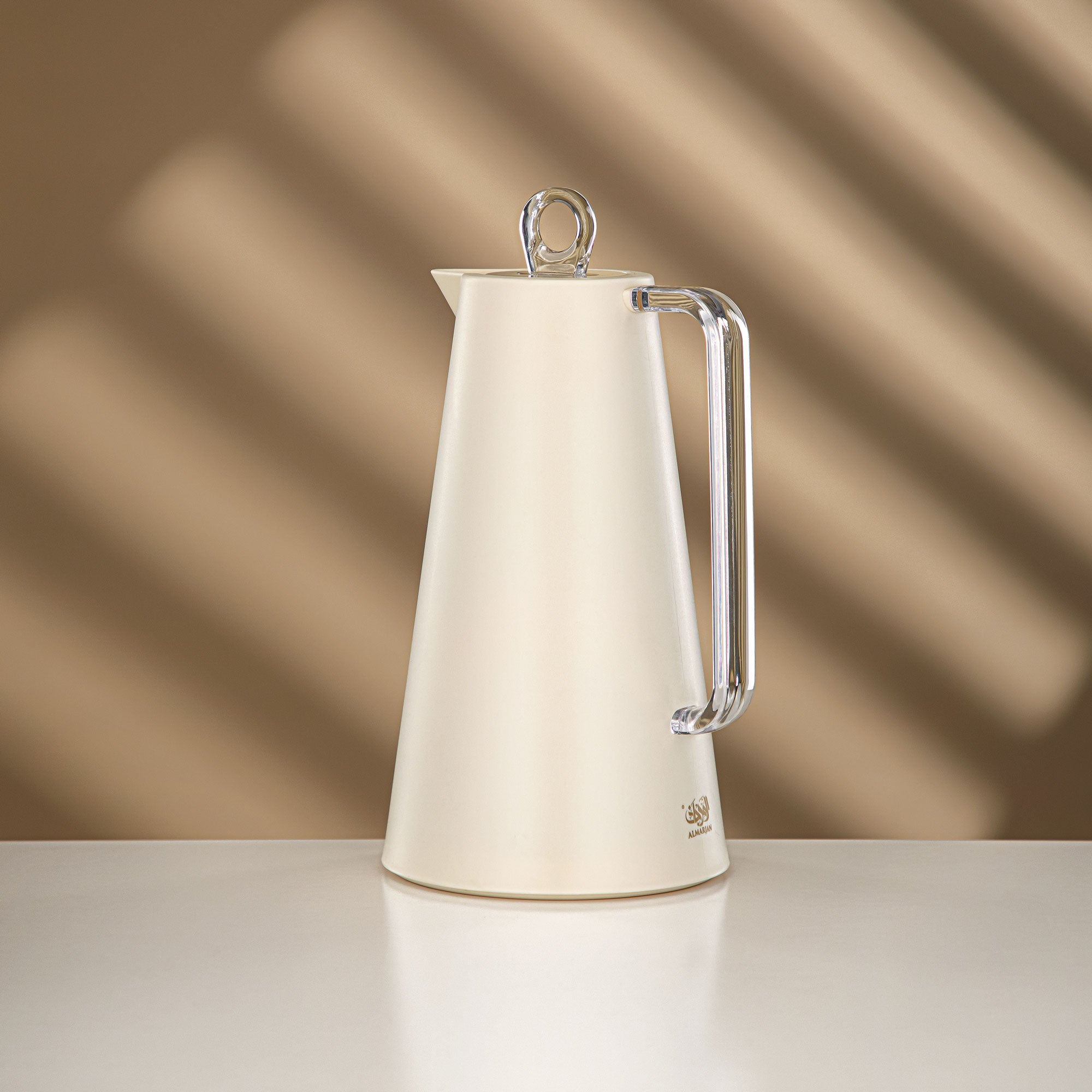 Almarjan Vacuum Flask Set Ivory & Transparent