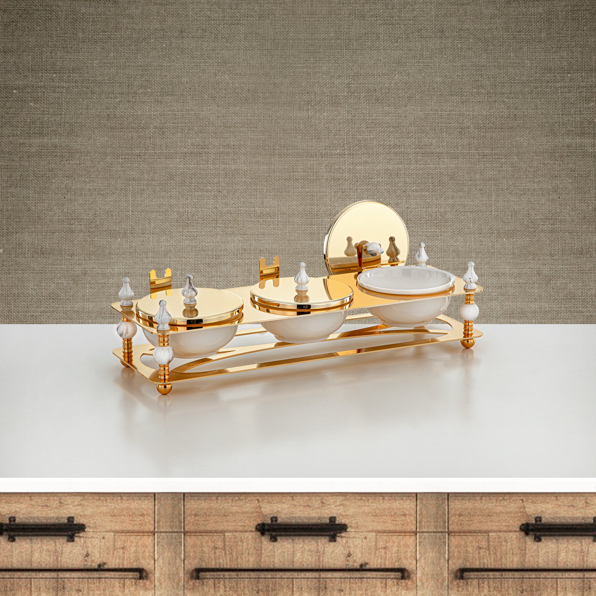 Almarjan 3 Part Candy Set Gold - HM4105-G