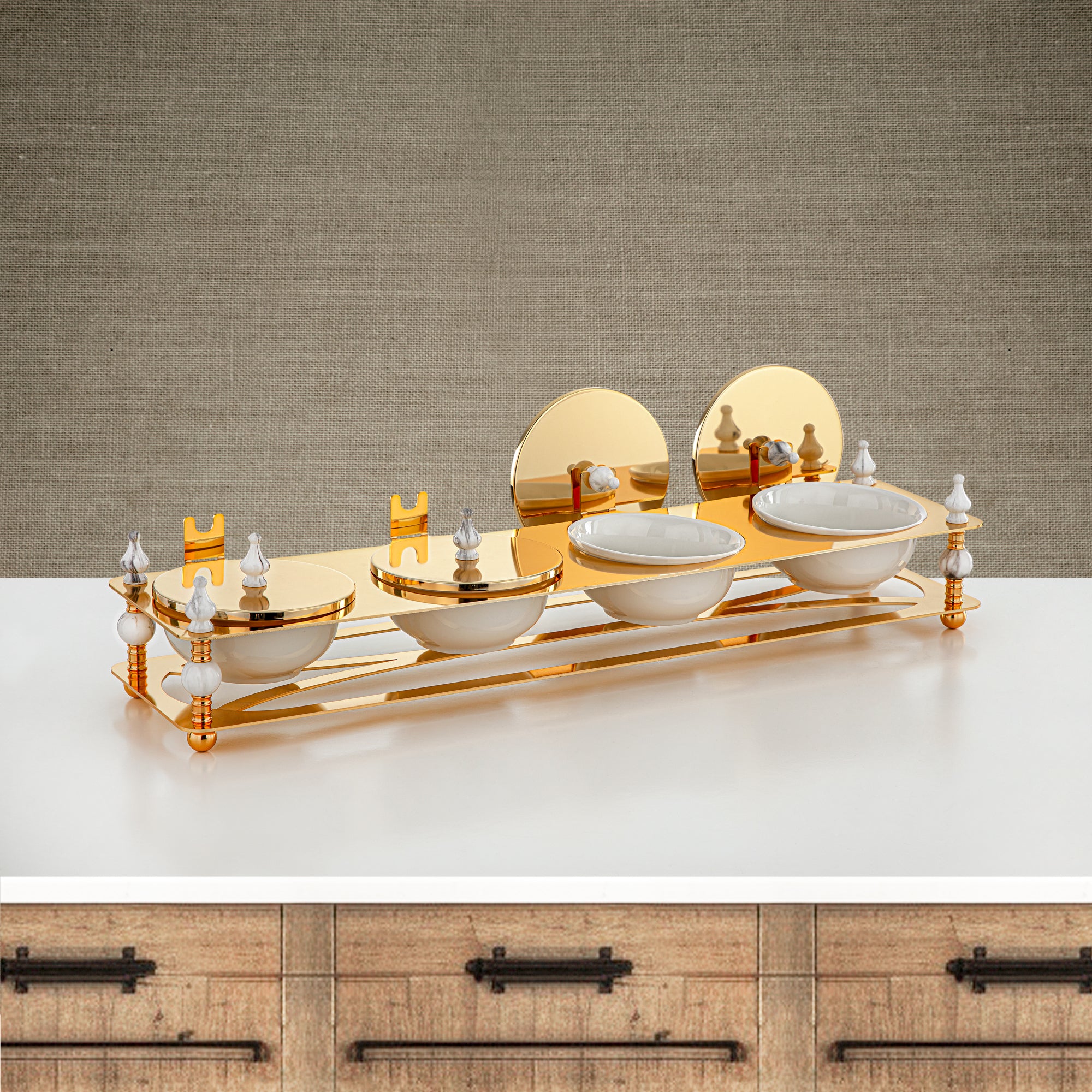 Almarjan 4 Part Candy Set Gold - HM4106-G