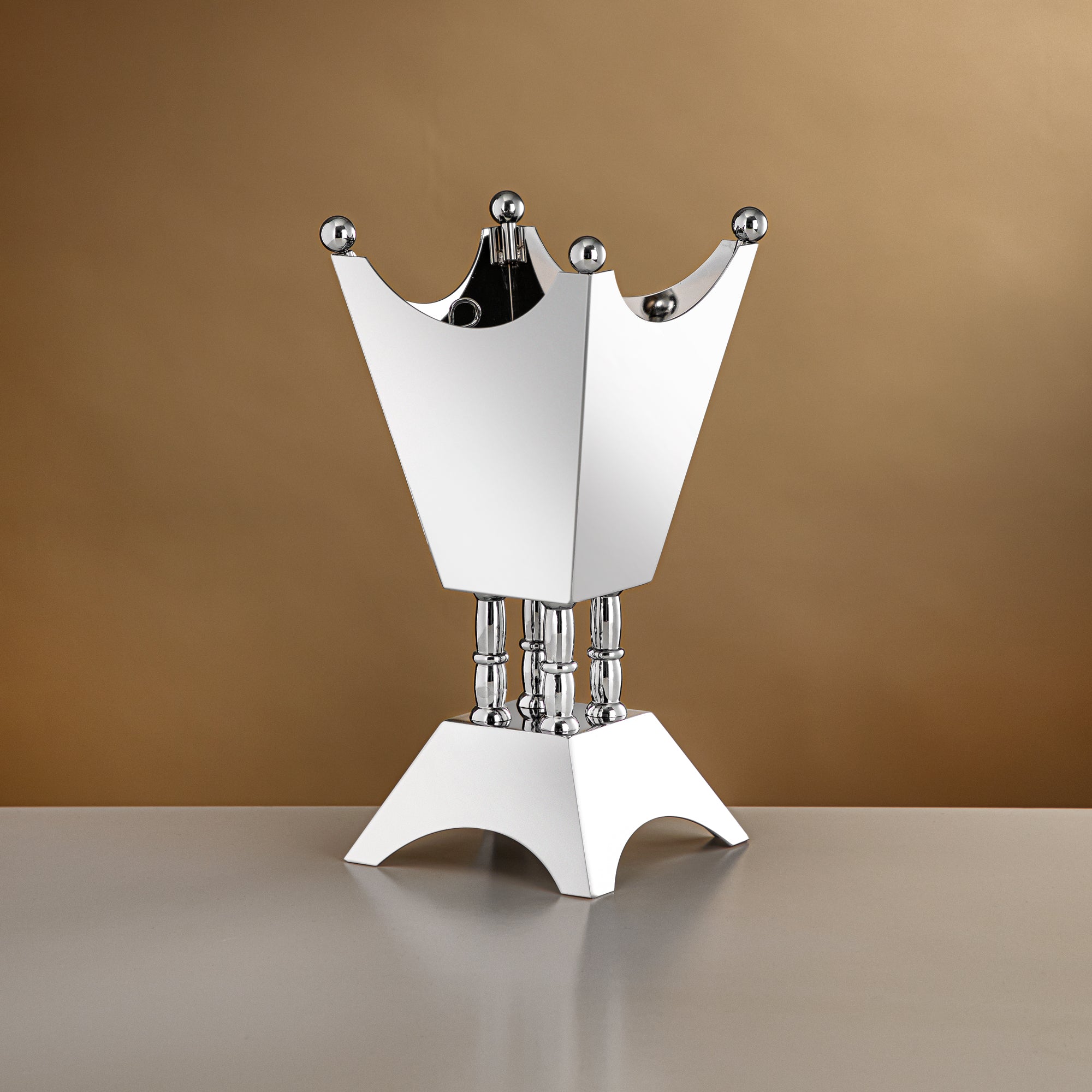 المرجان مبخرة 25 سم فضي لامع - HT2506051