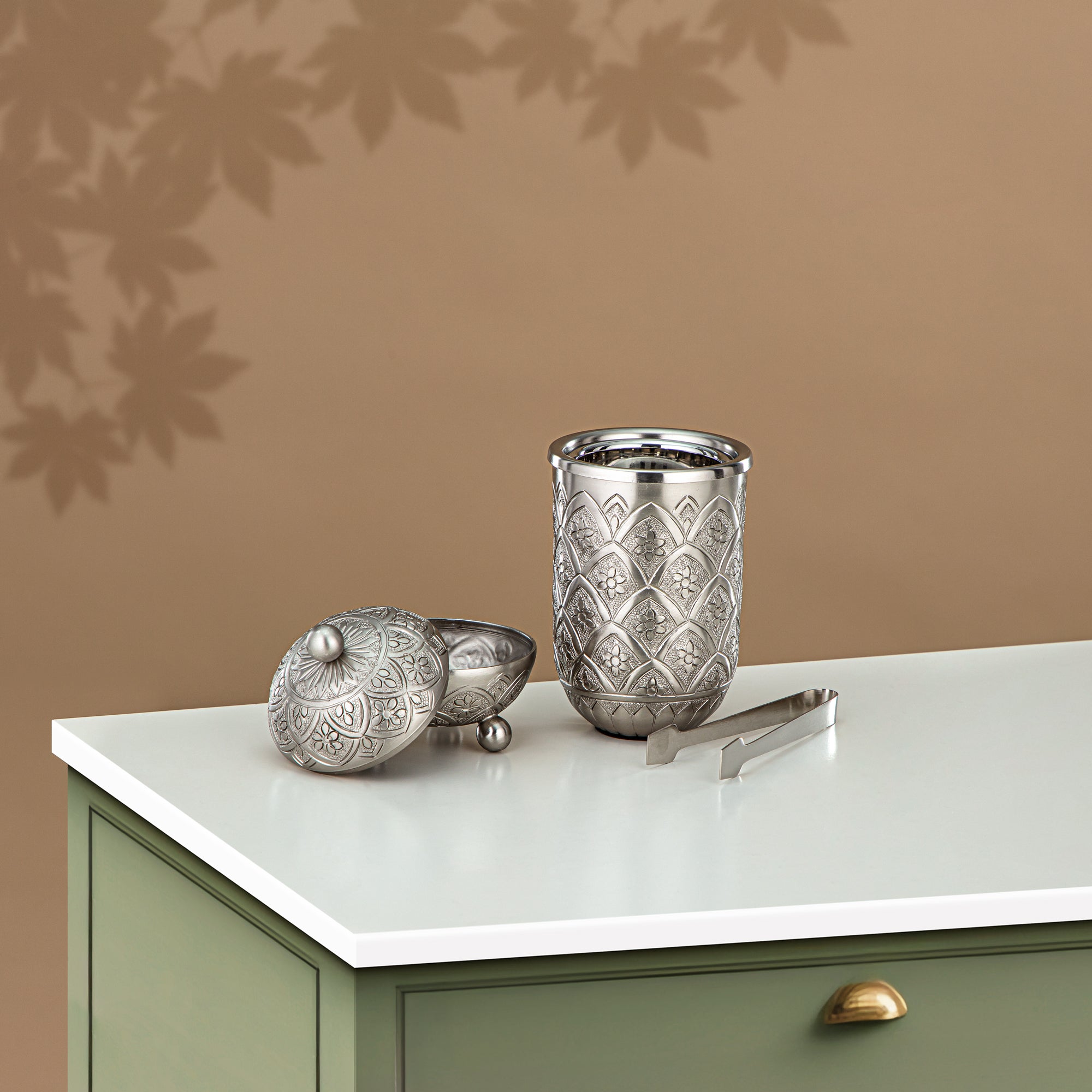 مجموعة مبخرة المارجان، فضي (MD-3007) - مبخرة عود