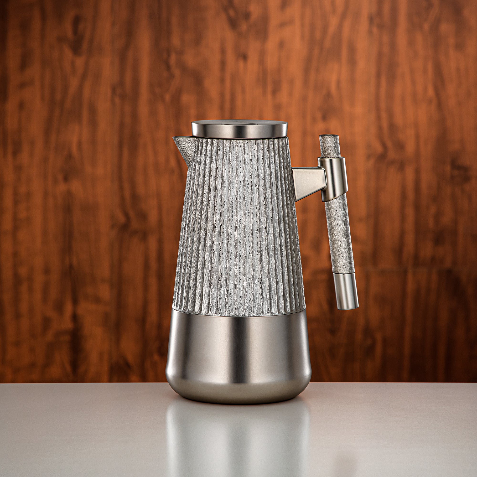 طقم ترامس المرجان 1 لتر + 1 لتر مطفي نيكل