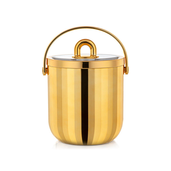Forever Gold 1.5 Liter Plastic Ice Bucket Gold PT003 ALL G Almarjan