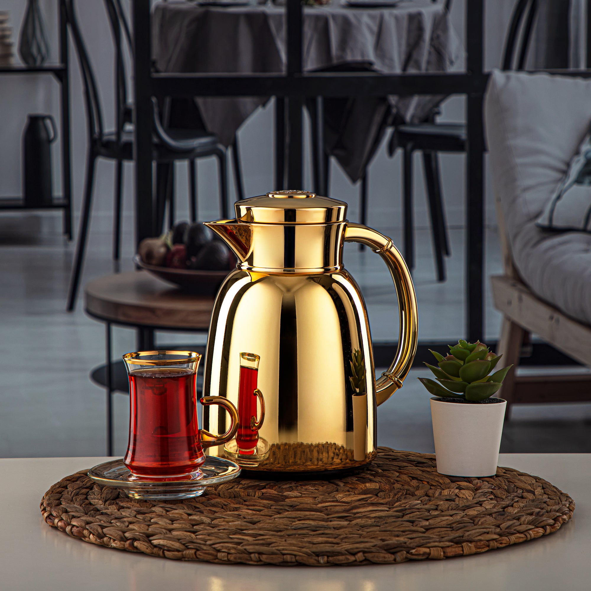 المرجان 0.65 لتر ترمس ذهبي - QVC-0650C95