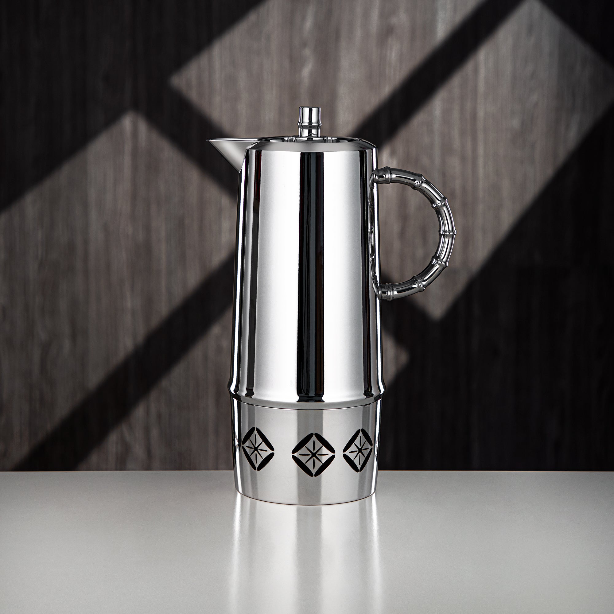 ألمرجان طقم ترامس، زر ضغط، ABS، 0.6 لتر + 1 لتر، فضي (SJ28SS) - تقديم الشاي والقهوة