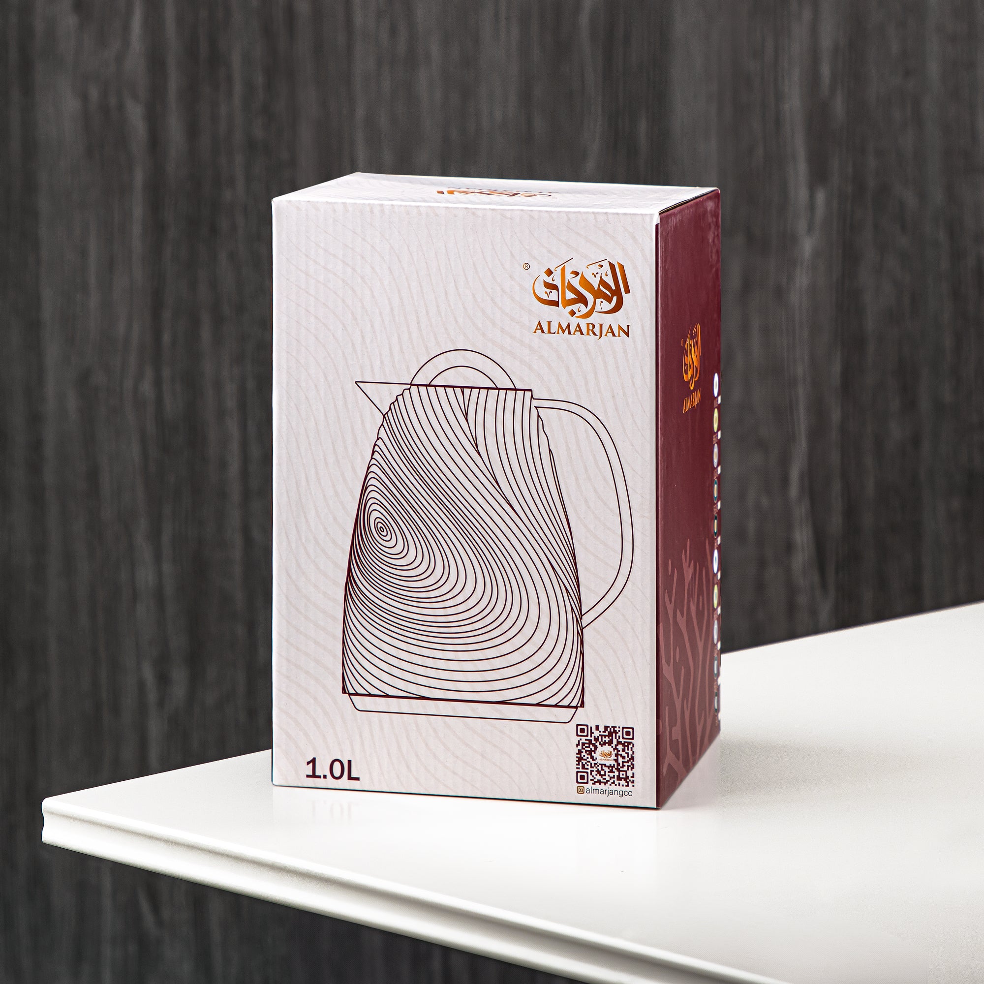 Almarjan 1 Liter Vacuum Flask Ivory - SM-2D934-100 IV/C