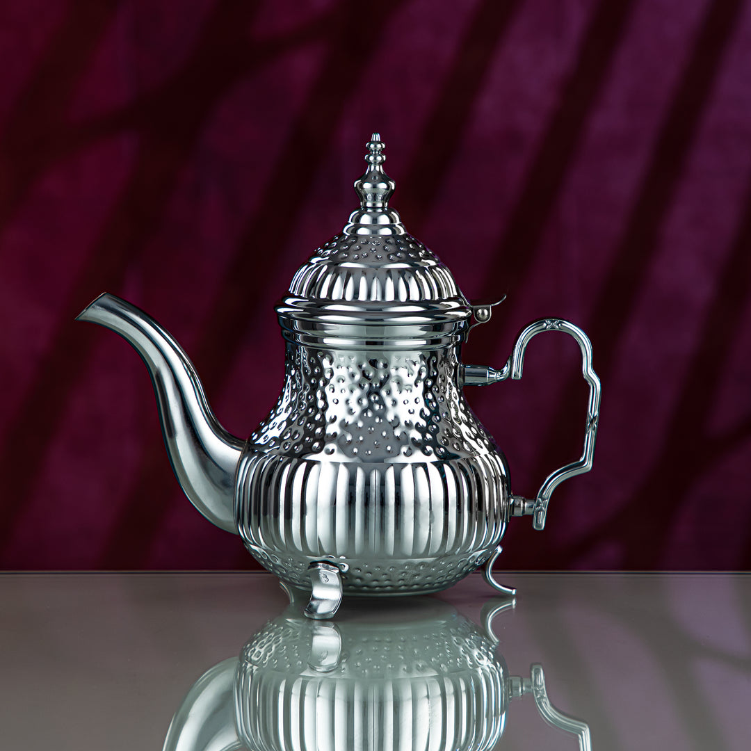 Almarjan 1.2 Liter Marabaa Collection Stainless Steel Teapot Silver - STS0010811