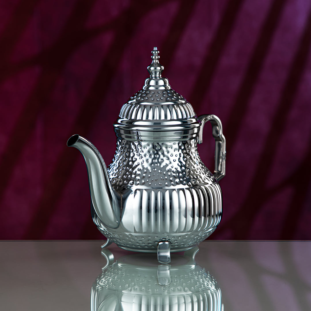 Almarjan 1.6 Liter Marabaa Collection Stainless Steel Teapot Silver - STS0012996