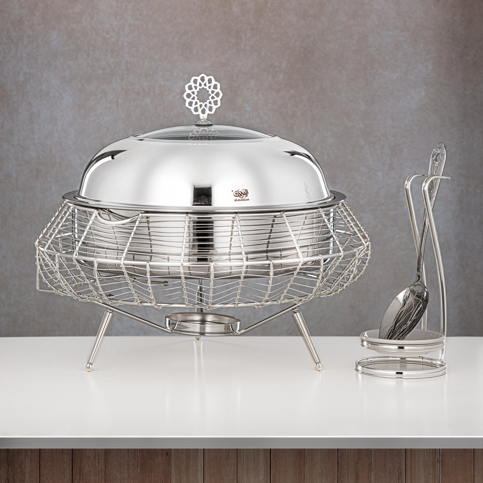 Almarjan 4000 ML Chafing Dish Silver - STS0013244