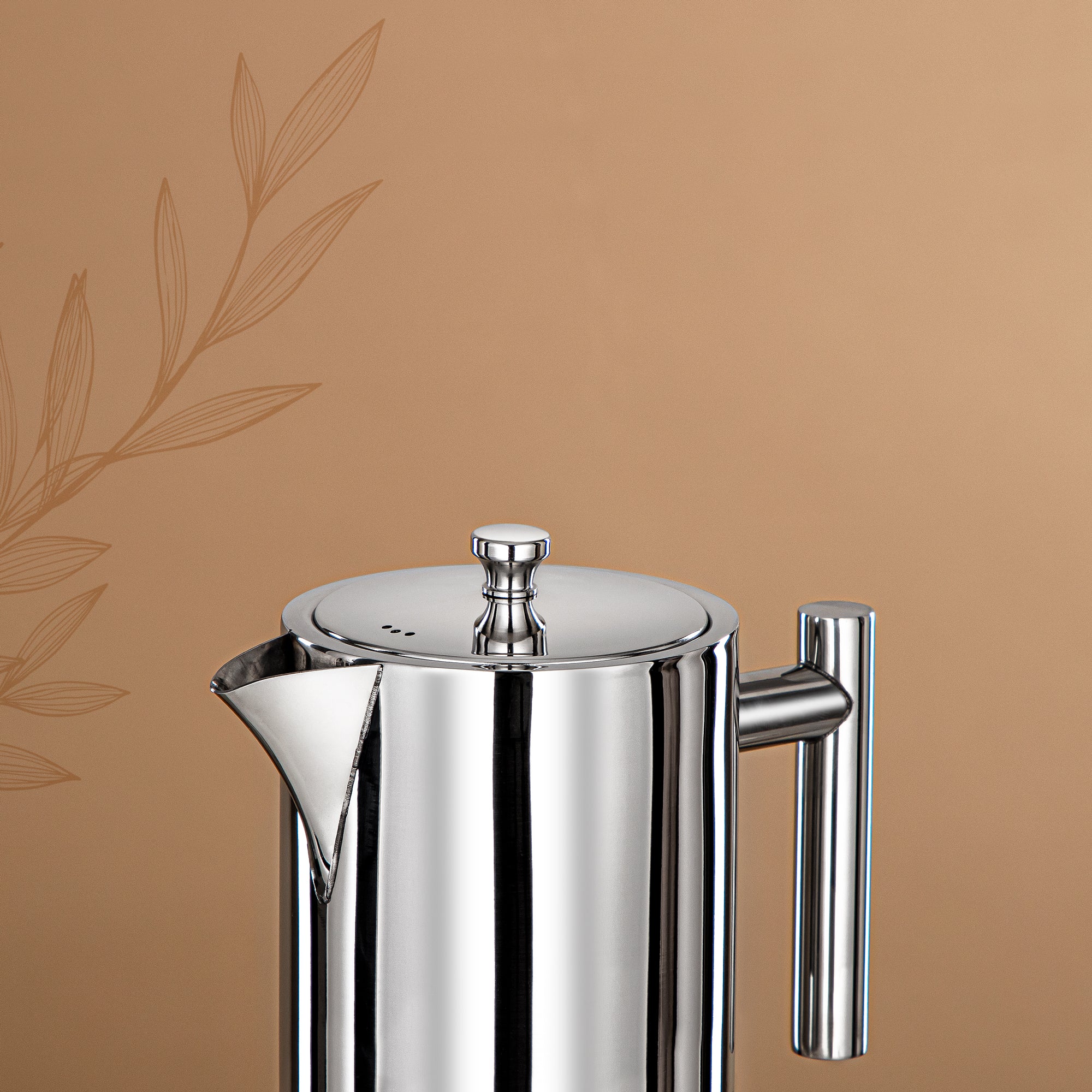 Almarjan Coffee Pot 24oz Silver – Elegance