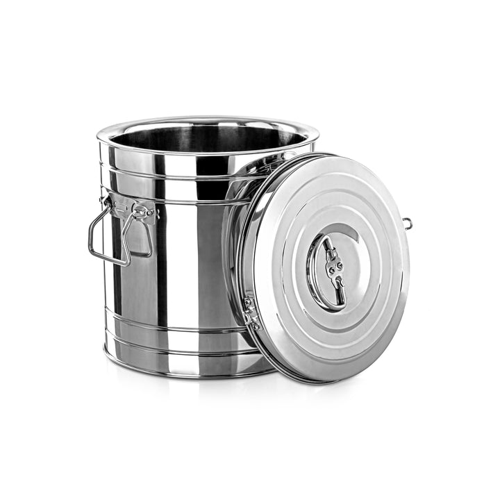 Almarjan 10 Liter Professional Deep Stainless Steel Hot Pot Silver - STS0293047