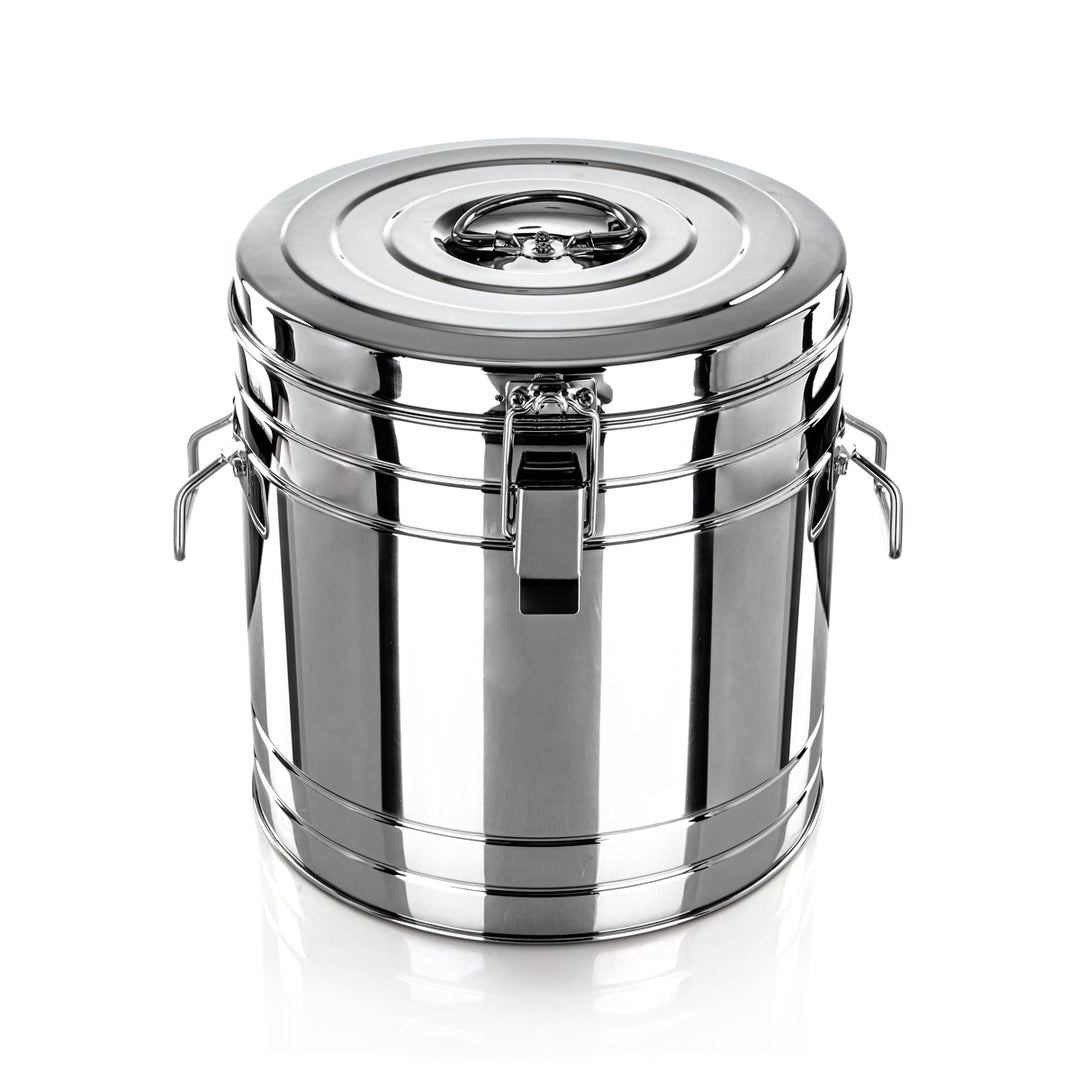 Almarjan 15 Liter Professional Deep Stainless Steel Hot Pot Silver - STS0293048