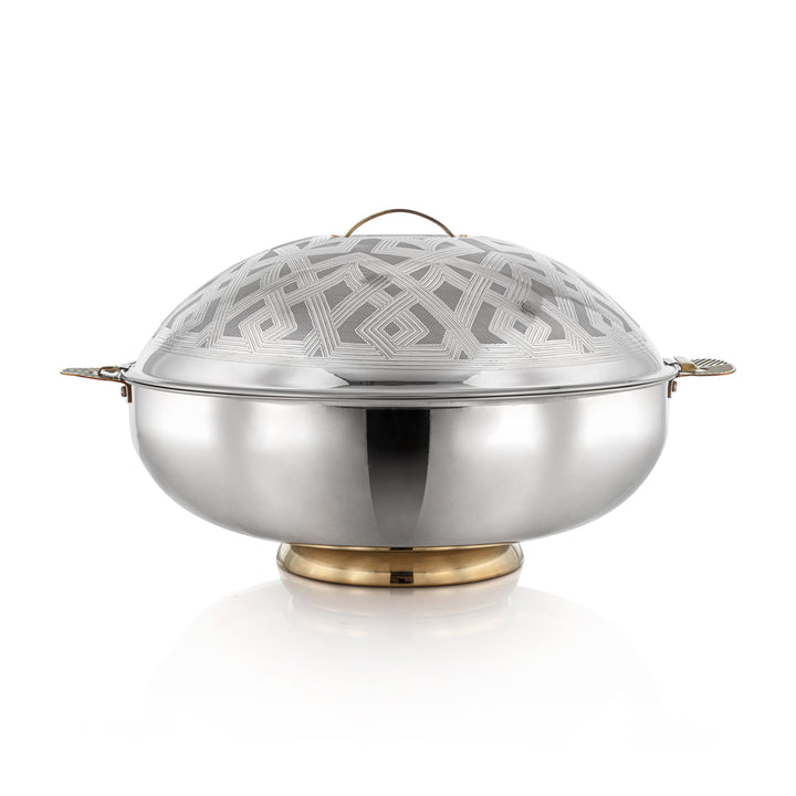 Almarjan 21000 ML Kanz Collection Stainless Steel Hot Pot Silver & Gold - H23E21HG