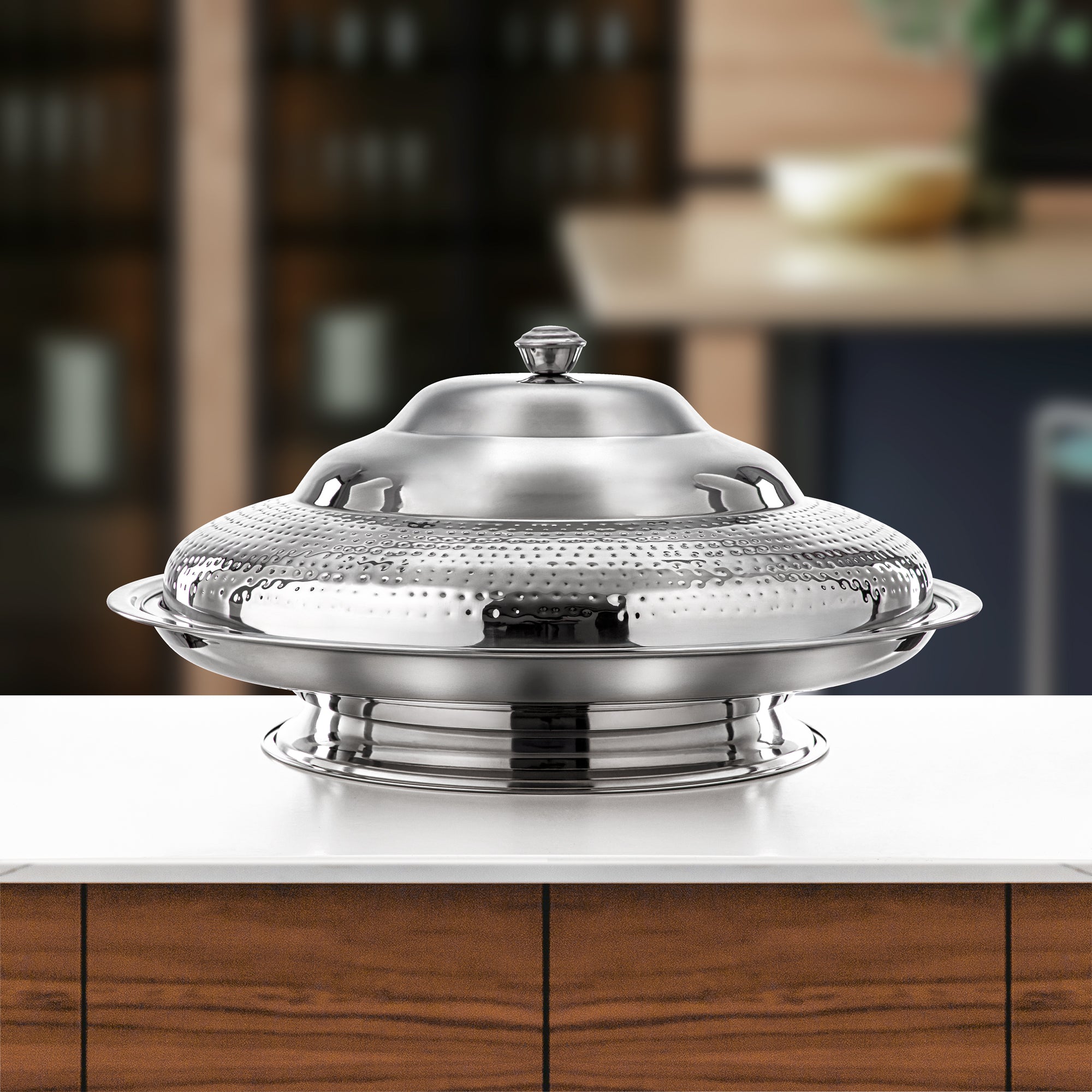 Almarjan Koozy Tray 70 cm Silver (H25M20)