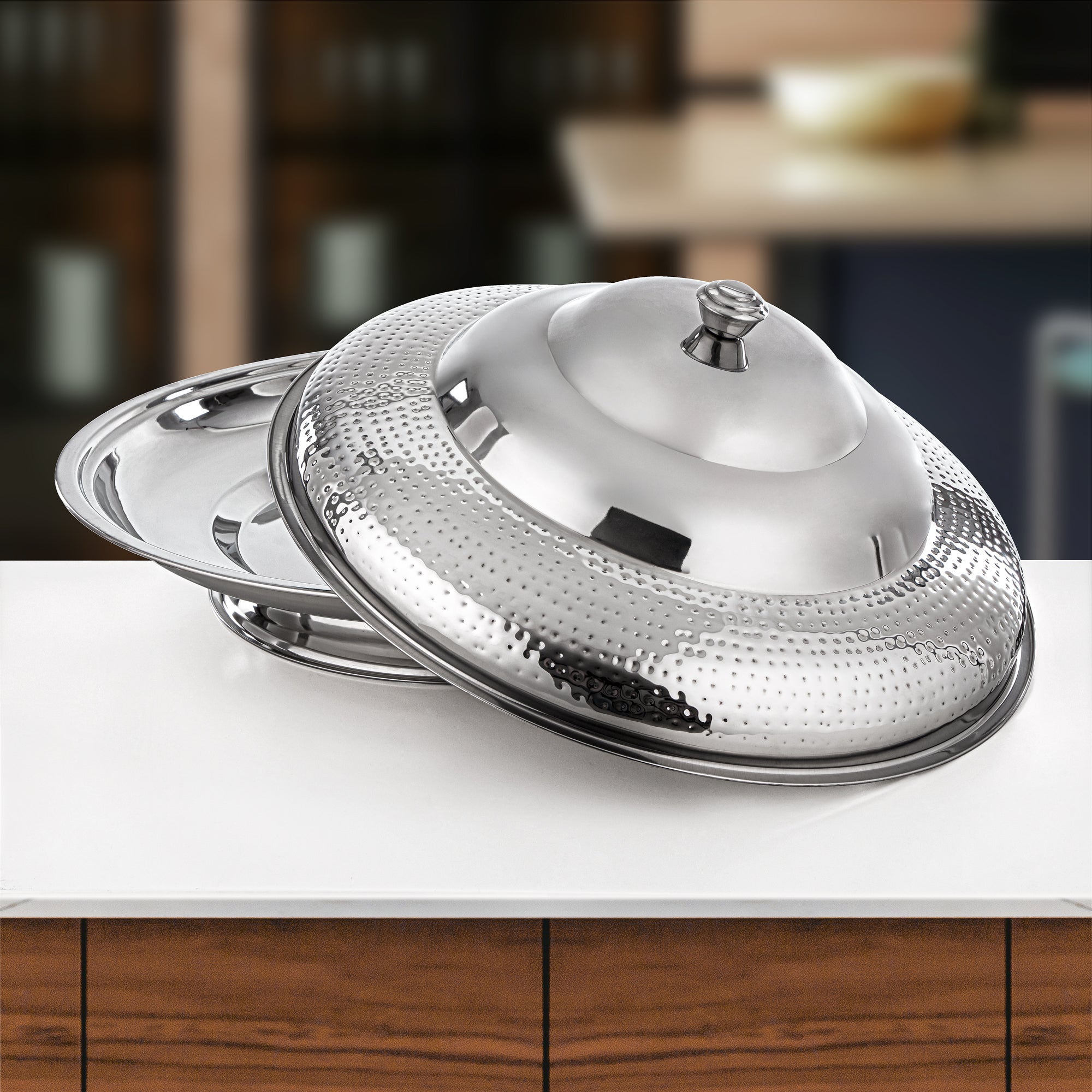 Almarjan Koozy Tray 70 cm Silver (H25M20)