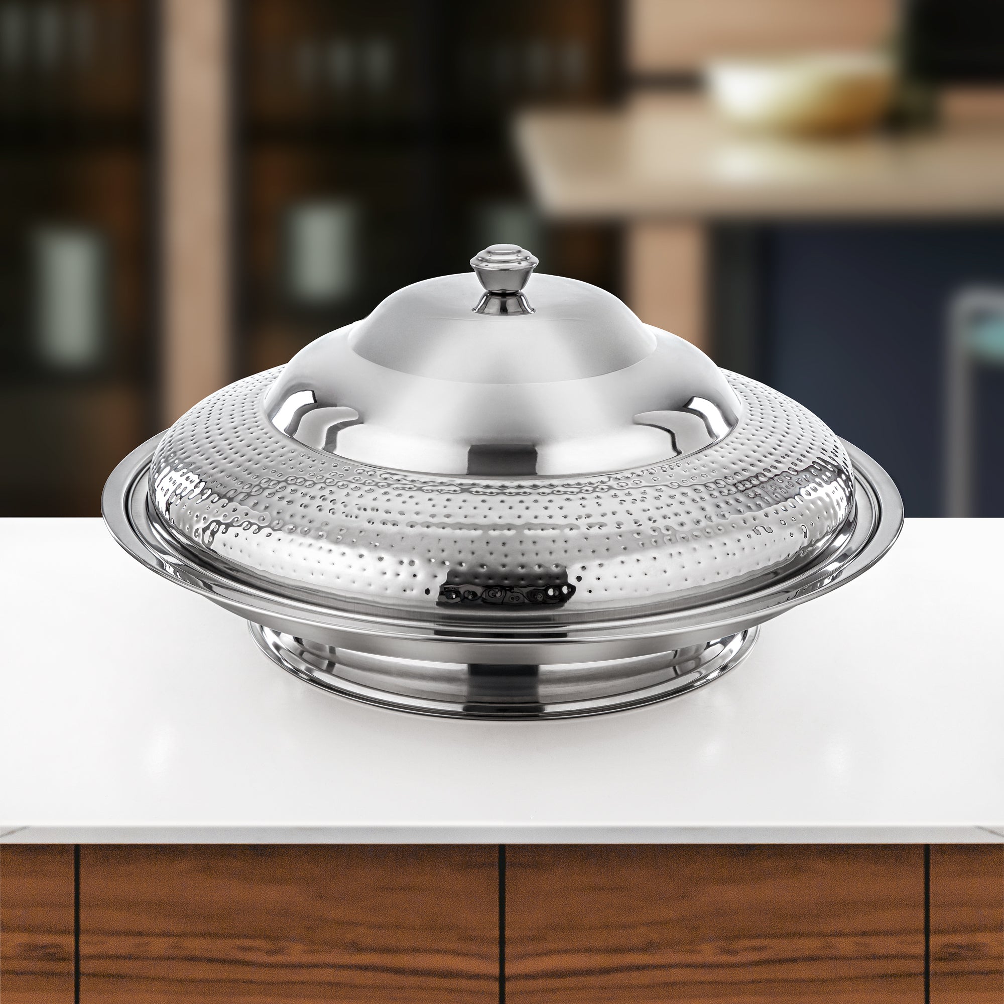 Almarjan Koozy Tray 70 cm Silver (H25M20)