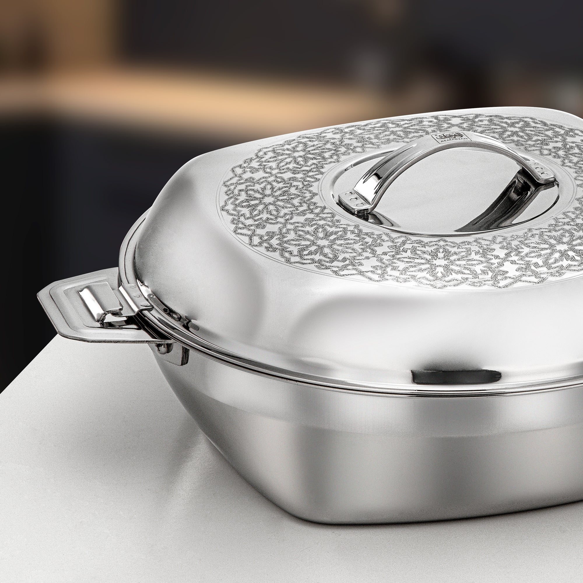 طقم حرارات المرجان عهود، 3 قطع، فضي